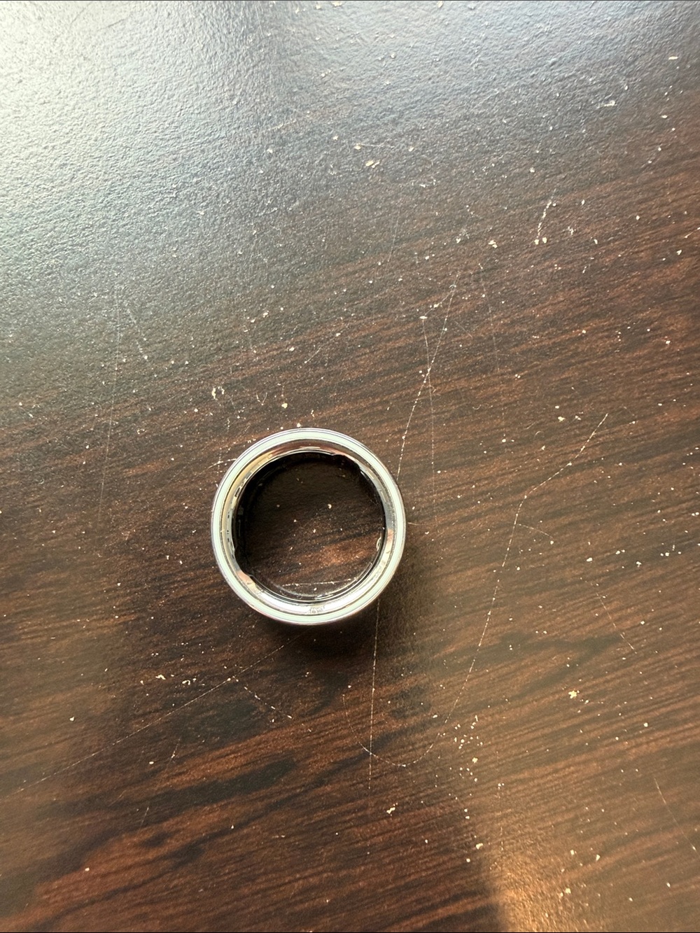 silver oura ring, size 7